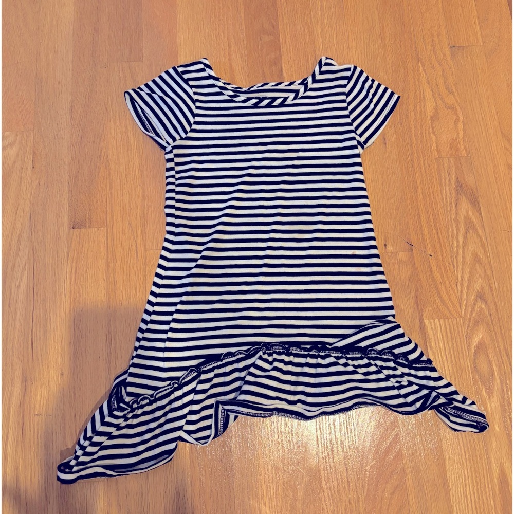 (XS) Striped black and white girls dress